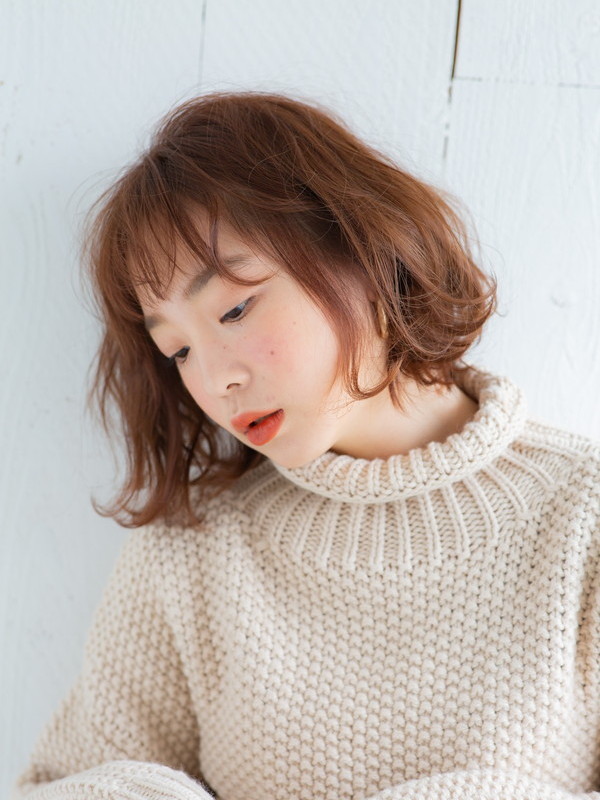 ゆるナチュラル切りっぱなしボブ